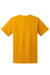 Hanes 5170 Mens EcoSmart Short Sleeve Crewneck T-Shirt Gold Flat Back