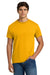 Hanes 5170 Mens EcoSmart Short Sleeve Crewneck T-Shirt Gold Model Front