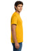 Hanes 5170 Mens EcoSmart Short Sleeve Crewneck T-Shirt Gold Model Side