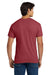 Hanes 5170 Mens EcoSmart Short Sleeve Crewneck T-Shirt Heather Red Model Back