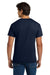 Hanes 5170 Mens EcoSmart Short Sleeve Crewneck T-Shirt Navy Blue Model Back