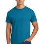 Hanes Mens EcoSmart Short Sleeve Crewneck T-Shirt - Teal Blue