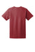 Hanes 5170 Mens EcoSmart Short Sleeve Crewneck T-Shirt Heather Red Flat Back