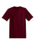 Hanes 5170 Mens EcoSmart Short Sleeve Crewneck T-Shirt Maroon Flat Front