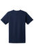 Hanes 5170 Mens EcoSmart Short Sleeve Crewneck T-Shirt Navy Blue Flat Back