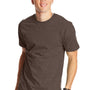 Hanes Mens Beefy-T Short Sleeve Crewneck T-Shirt - Heather Brown