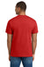 Hanes 5180/518T Mens Beefy-T Short Sleeve Crewneck T-Shirt Athletic Red Model Back