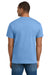 Hanes 5180/518T Mens Beefy-T Short Sleeve Crewneck T-Shirt Carolina Blue Model Back