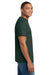 Hanes 5180/518T Mens Beefy-T Short Sleeve Crewneck T-Shirt Deep Forest Green Model Side