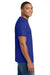 Hanes 5180/518T Mens Beefy-T Short Sleeve Crewneck T-Shirt Deep Royal Blue Model Side