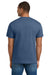 Hanes 5180/518T Mens Beefy-T Short Sleeve Crewneck T-Shirt Denim Blue Model Back