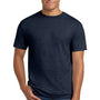 Hanes Mens Beefy-T Short Sleeve Crewneck T-Shirt - Heather Navy Blue