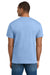 Hanes 5180/518T Mens Beefy-T Short Sleeve Crewneck T-Shirt Light Blue Model Back