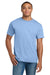 Hanes 5180/518T Mens Beefy-T Short Sleeve Crewneck T-Shirt Light Blue Model Front