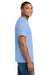 Hanes 5180/518T Mens Beefy-T Short Sleeve Crewneck T-Shirt Light Blue Model Side