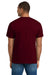 Hanes 5180/518T Mens Beefy-T Short Sleeve Crewneck T-Shirt Maroon Model Back