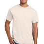 Hanes Mens Beefy-T Short Sleeve Crewneck T-Shirt - Natural