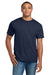 Hanes 5180/518T Mens Beefy-T Short Sleeve Crewneck T-Shirt Navy Blue Model Front