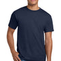 Hanes Mens Beefy-T Short Sleeve Crewneck T-Shirt - Navy Blue