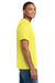 Hanes 5180/518T Mens Beefy-T Short Sleeve Crewneck T-Shirt Yellow Model Side