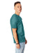 Hanes 5180/518T Mens Beefy-T Short Sleeve Crewneck T-Shirt Clay Green Model Side