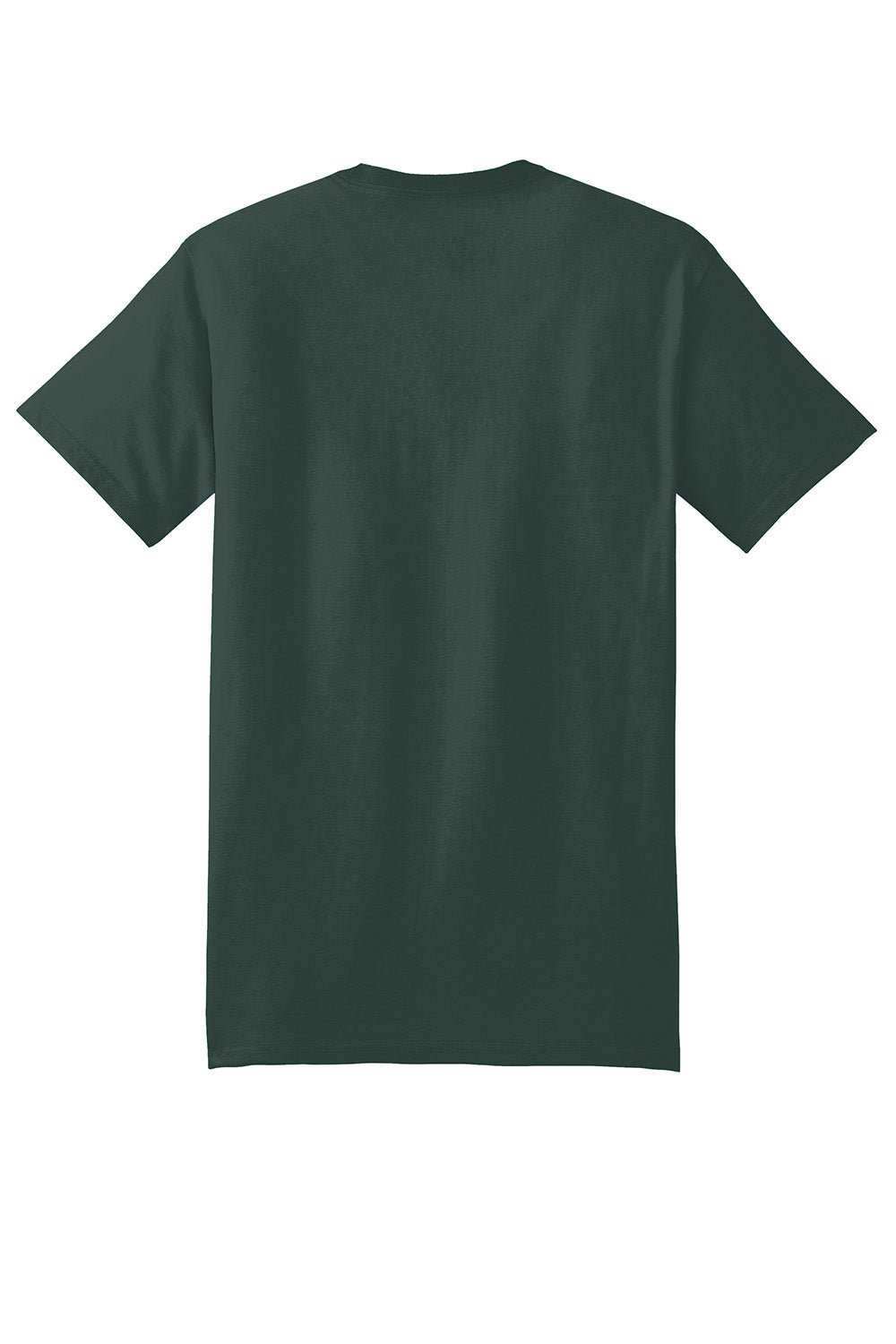 Hanes 5180/518T Mens Beefy-T Short Sleeve Crewneck T-Shirt Deep Forest Green Flat Back