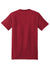 Hanes 5180/518T Mens Beefy-T Short Sleeve Crewneck T-Shirt Deep Red Flat Back