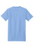 Hanes 5180/518T Mens Beefy-T Short Sleeve Crewneck T-Shirt Light Blue Flat Back