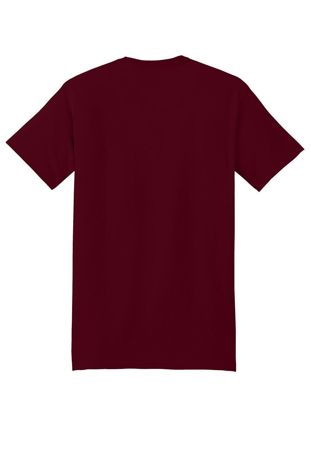 Hanes 5180/518T Mens Beefy-T Short Sleeve Crewneck T-Shirt Maroon Flat Back