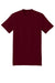 Hanes 5180/518T Mens Beefy-T Short Sleeve Crewneck T-Shirt Maroon Flat Front