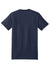 Hanes 5180/518T Mens Beefy-T Short Sleeve Crewneck T-Shirt Navy Blue Flat Back