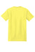 Hanes 5180/518T Mens Beefy-T Short Sleeve Crewneck T-Shirt Yellow Flat Back