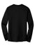 Hanes 5186 Mens Beefy-T Long Sleeve Crewneck T-Shirt Black Flat Back