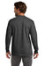 Hanes 5186 Mens Beefy-T Long Sleeve Crewneck T-Shirt Heather Charcoal Grey Model Back