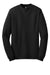 Hanes 5186 Mens Beefy-T Long Sleeve Crewneck T-Shirt Black Flat Front