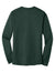 Hanes 5186 Mens Beefy-T Long Sleeve Crewneck T-Shirt Deep Forest Green Flat Back