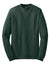 Hanes 5186 Mens Beefy-T Long Sleeve Crewneck T-Shirt Deep Forest Green Flat Front