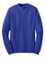 Hanes 5186 Mens Beefy-T Long Sleeve Crewneck T-Shirt Deep Royal Blue Flat Front