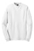 Hanes 5186 Mens Beefy-T Long Sleeve Crewneck T-Shirt White Flat Front