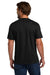 Hanes 5190/5190P Mens Beefy-T Short Sleeve Crewneck T-Shirt w/ Pocket Black Model Back