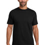 Hanes Mens Beefy-T Short Sleeve Crewneck T-Shirt w/ Pocket - Black