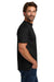 Hanes 5190/5190P Mens Beefy-T Short Sleeve Crewneck T-Shirt w/ Pocket Black Model Side