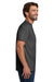 Hanes 5190/5190P Mens Beefy-T Short Sleeve Crewneck T-Shirt w/ Pocket Heather Charcoal Grey Model Side