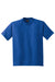 Hanes 5190/5190P Mens Beefy-T Short Sleeve Crewneck T-Shirt w/ Pocket Deep Royal Blue Flat Front