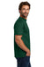 Hanes 5190/5190P Mens Beefy-T Short Sleeve Crewneck T-Shirt w/ Pocket Deep Forest Green Model Side