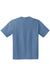 Hanes 5190/5190P Mens Beefy-T Short Sleeve Crewneck T-Shirt w/ Pocket Denim Blue Flat Back