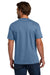 Hanes 5190/5190P Mens Beefy-T Short Sleeve Crewneck T-Shirt w/ Pocket Denim Blue Model Back