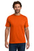 Hanes 5190/5190P Mens Beefy-T Short Sleeve Crewneck T-Shirt w/ Pocket Orange Model Front