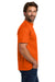 Hanes 5190/5190P Mens Beefy-T Short Sleeve Crewneck T-Shirt w/ Pocket Orange Model Side