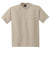 Hanes 5190/5190P Mens Beefy-T Short Sleeve Crewneck T-Shirt w/ Pocket Sand Flat Front